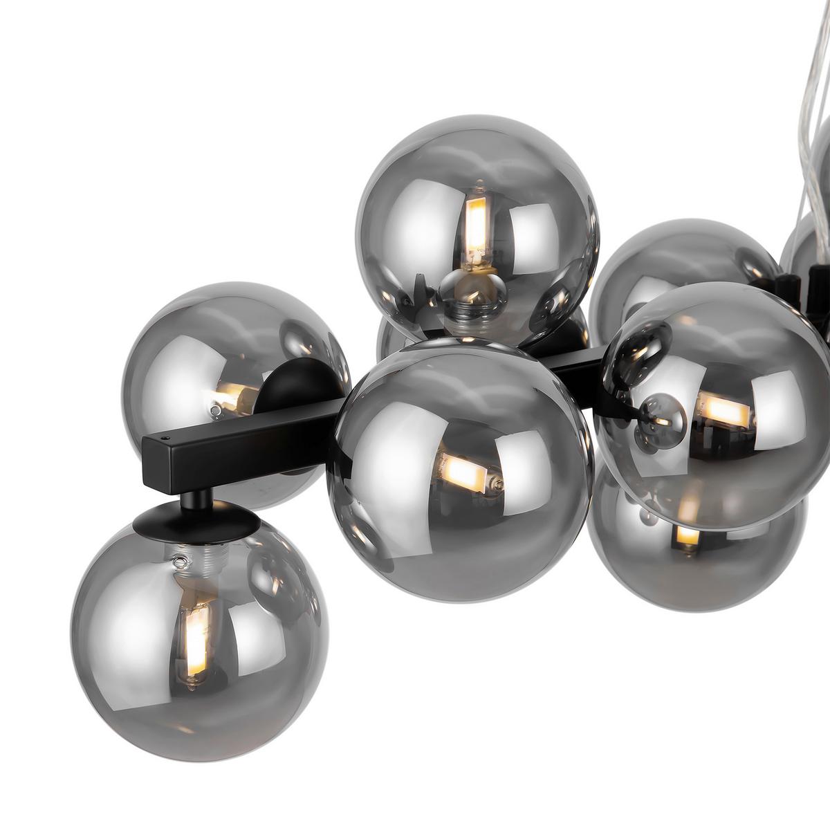 Pendelleuchte Dallas - Schwarz, Trend, Glas/Metall (23,8/22,8/123,5cm) - MAYTONI