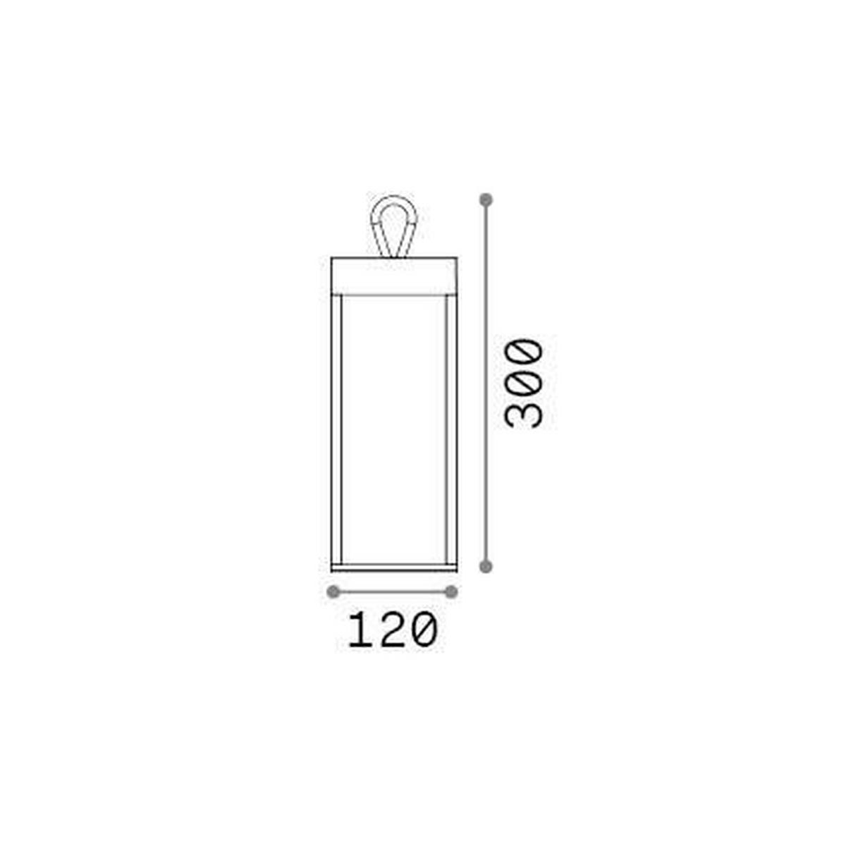 Akku-Tischleuchte Bianco Weiß B: 12 cm - Weiß, KONVENTIONELL, Metall (12/12/30cm) - Ideal Lux