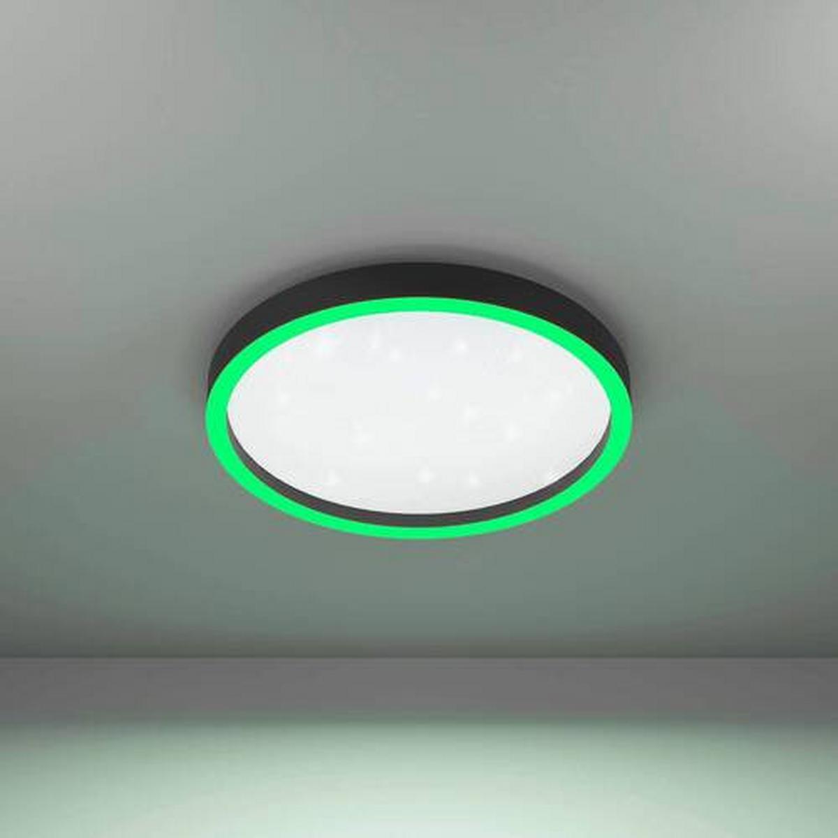 Led-deckenleuchte Montemorelos Z Ø 42 Cm Farbwechsler - Weiß, Design, Kunststoff/Metall (42/7cm) - Eglo