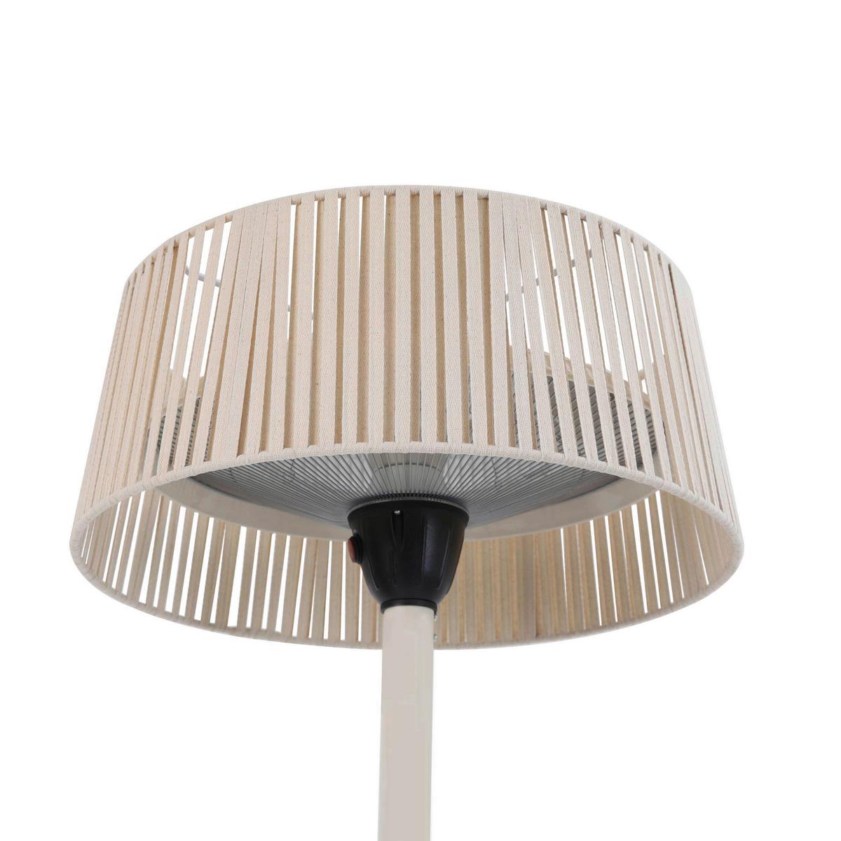 Terrassenstrahler Zen – Terrassenheizer - Beige, Basics, Glas/Kunststoff (50/208/50cm)