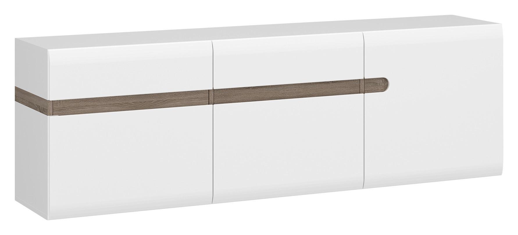 Lebegő Cipősszekrény Linate - Modern, faalapú anyag (164/54,7/41,9cm)