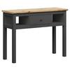 Schminktisch Bondy Eiche Dekor /graphit B: 114 Cm Mit Lade - Graphitfarben/Eiche Artisan, KONVENTIONELL, Holzwerkstoff (114/86/41cm) - MID.YOU