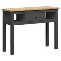 Schminktisch Bondy Eiche Dekor /graphit B: 114 Cm Mit Lade - Graphitfarben/Eiche Artisan, KONVENTIONELL, Holzwerkstoff (114/86/41cm) - MID.YOU