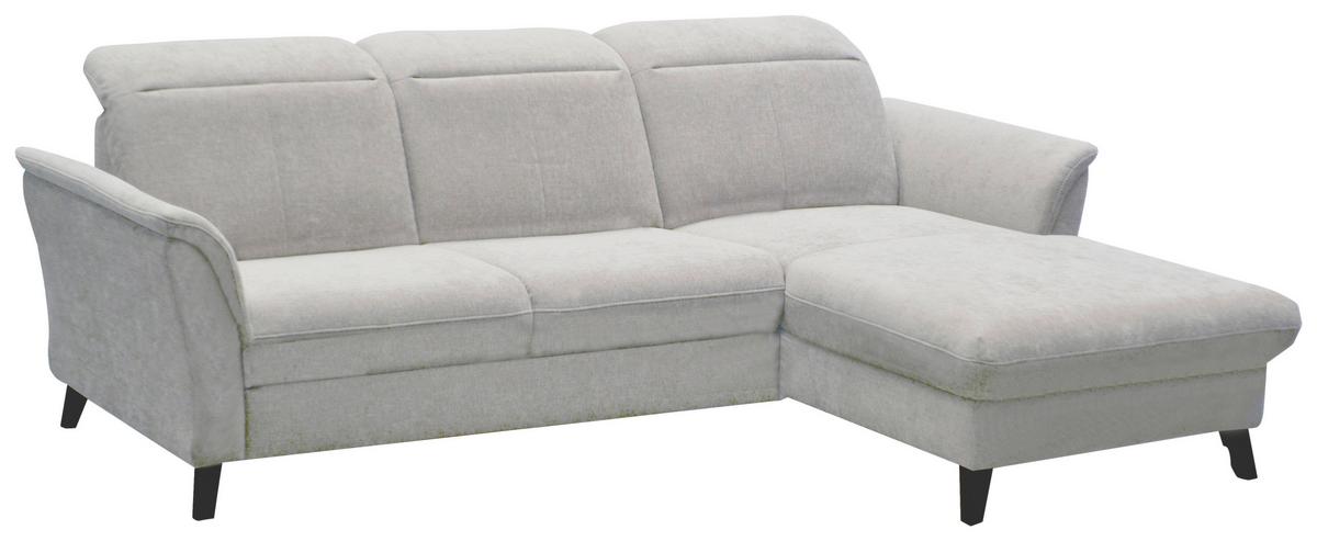 SEDACIA SÚPRAVA ROMERO - čierna/svetlosivá, Modern, kov/textil (243/91/178cm)