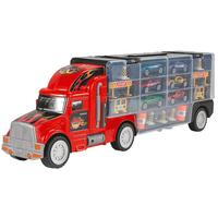 Spielzeugautos Auto-transport- Lkw Ab 3 Jahren - Rot/Schwarz, LIFESTYLE, Kunststoff (49cm)