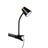 Led-klemmleuchte Pongo Braun Schwarz B: 9,5 Cm - Schwarz/Braun, Basics, Kunststoff/Metall (33/9,5/32cm)