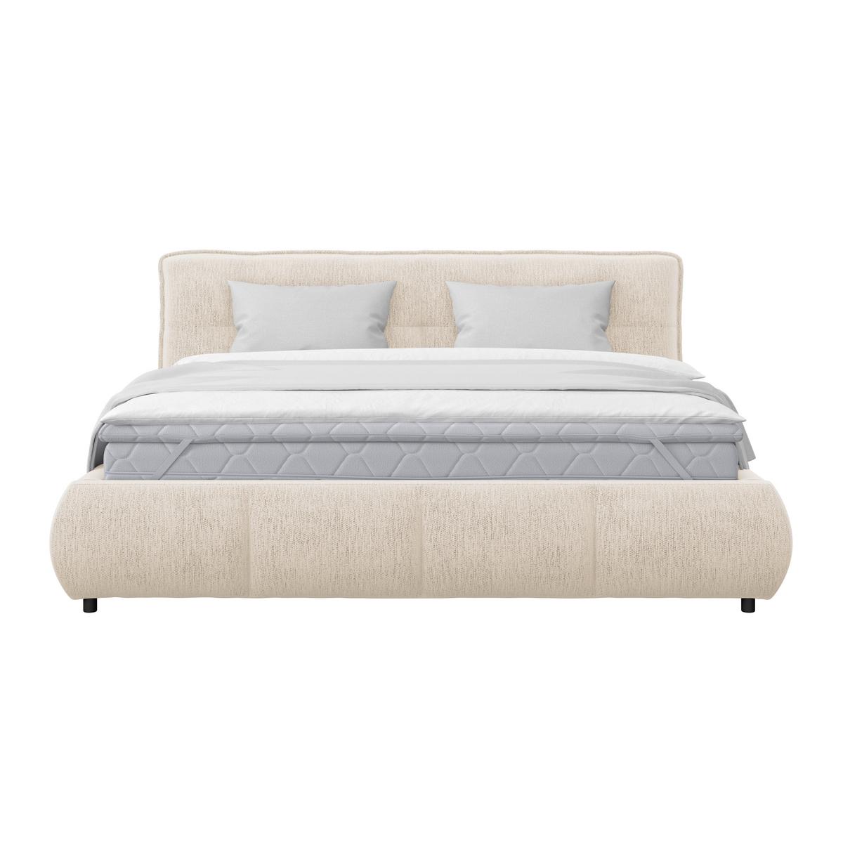 Polsterbett Limo Beige 160x200 cm - Beige/Schwarz, KONVENTIONELL, Holz/Holzwerkstoff (160/200cm) - James Wood