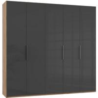 Drehtürenschrank 250cm Level, Grau/eiche Dekor - Eichefarben/Grau, MODERN, Glas/Holzwerkstoff (250/236/58cm) - MID.YOU