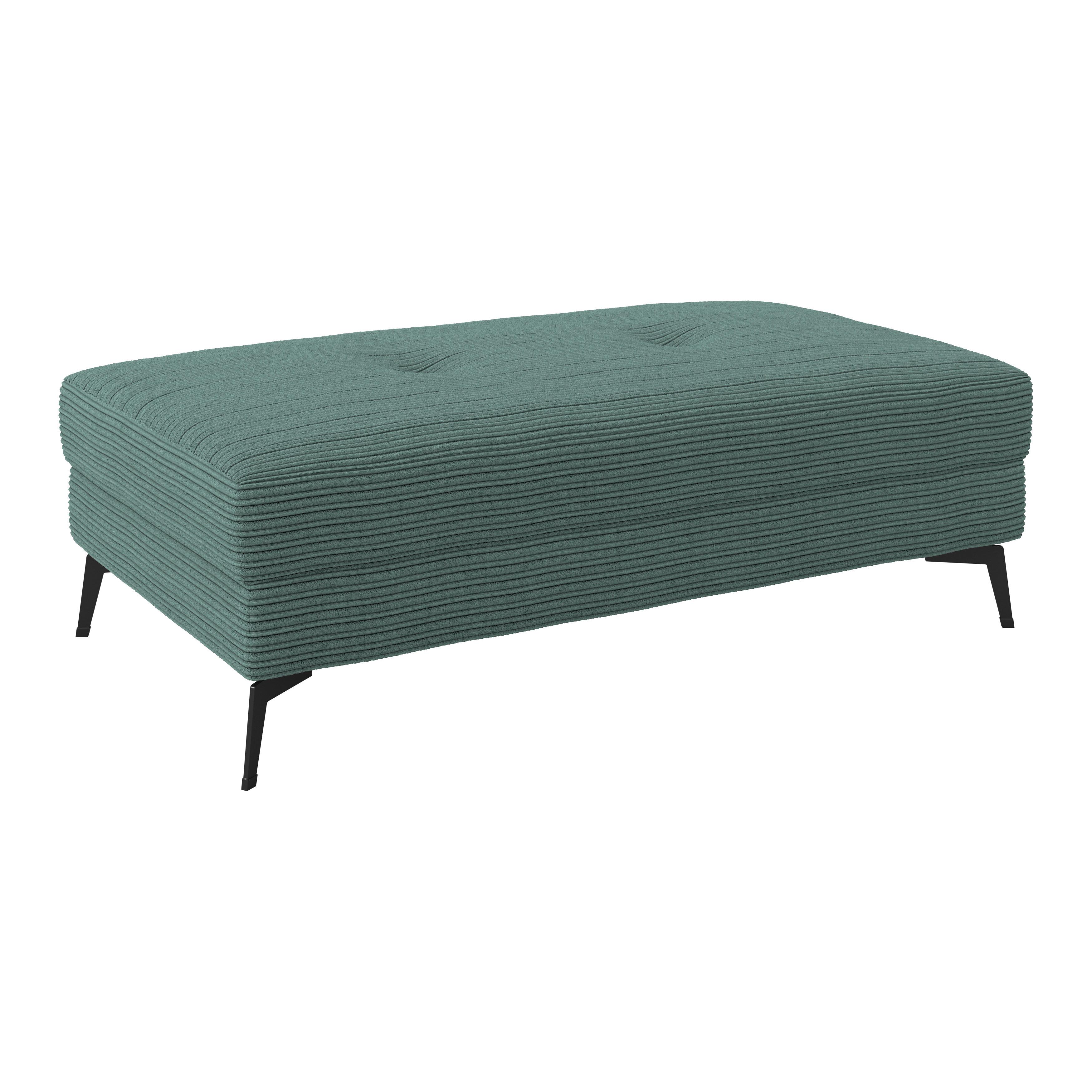 Hocker Zero Petrol 140x80 cm - Petrol, Trend, Textil (140/80cm)