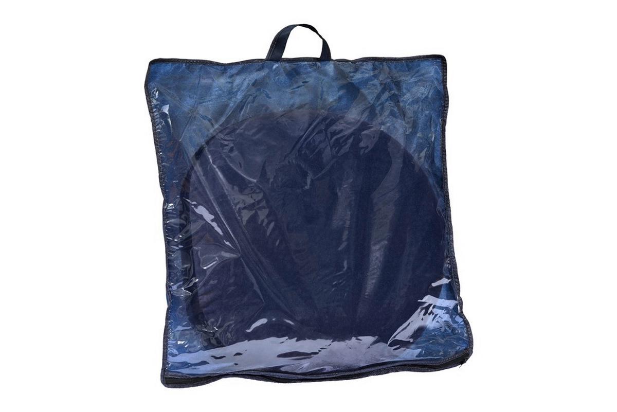 ZVÝŠENÍ SEDADLA Tom WOLF 44x44x10 - tmavě modrá, Moderní, textil (44cm)