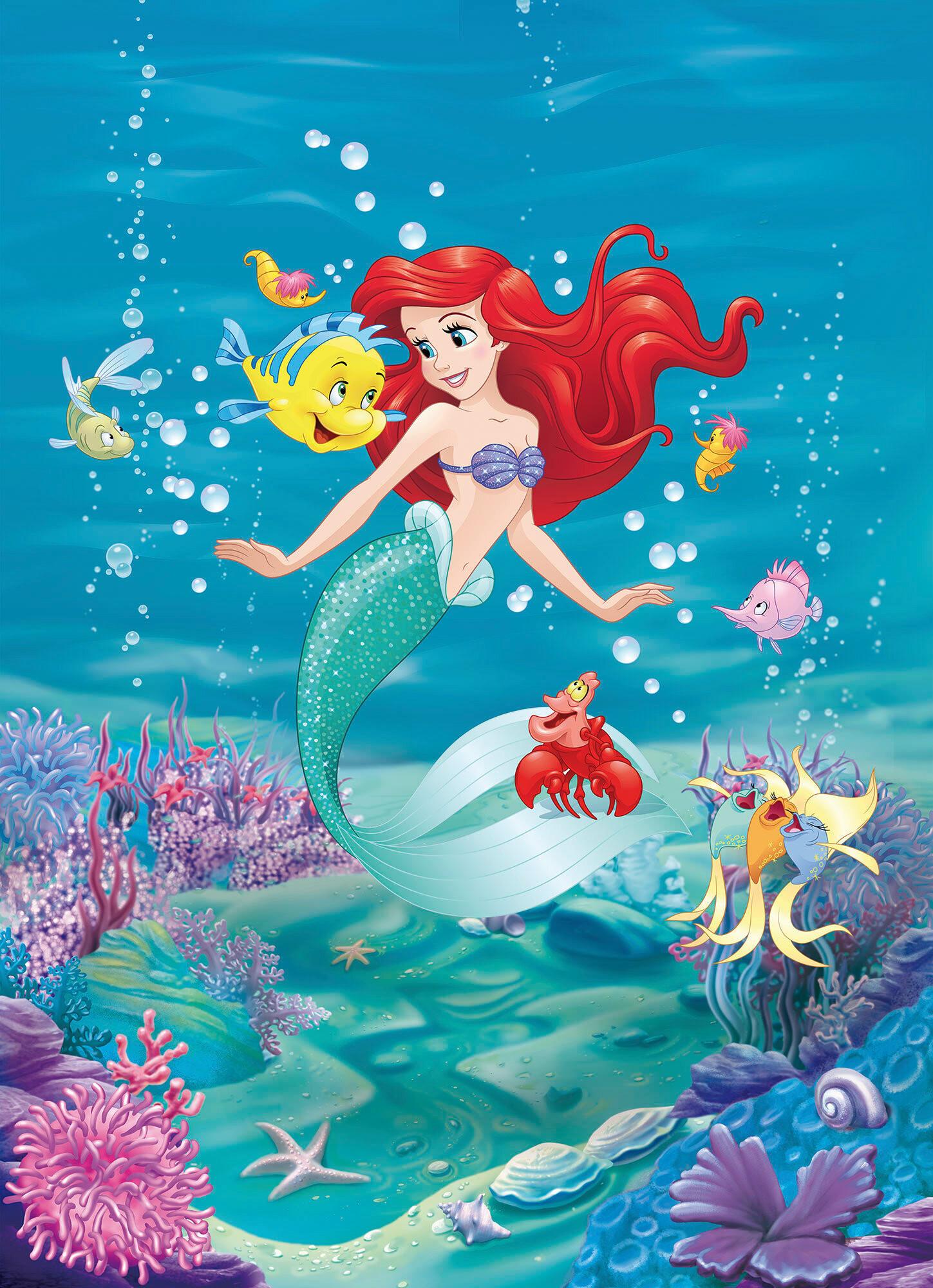 FOTOTAPETE Ariel - Design, Papier (184/254cm) - Disney