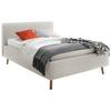 Polsterbett Mattis Herve Beige 140x200cm - Eichefarben/Beige, Design, Holz/Textil (140/200cm) - MID.YOU