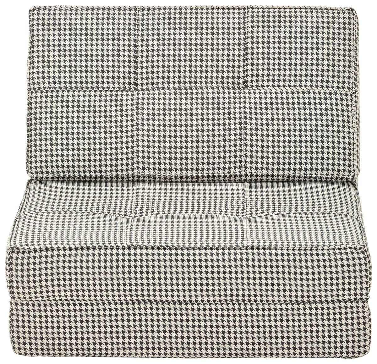 Schlafsessel Luc - Schwarz/Weiß, MODERN, Textil (74/61,5/80cm) - MID.YOU