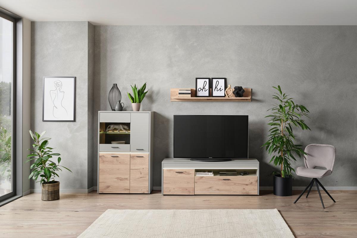 Tv-element Dynamic - MODERN, Holzwerkstoff (155/54/43cm)