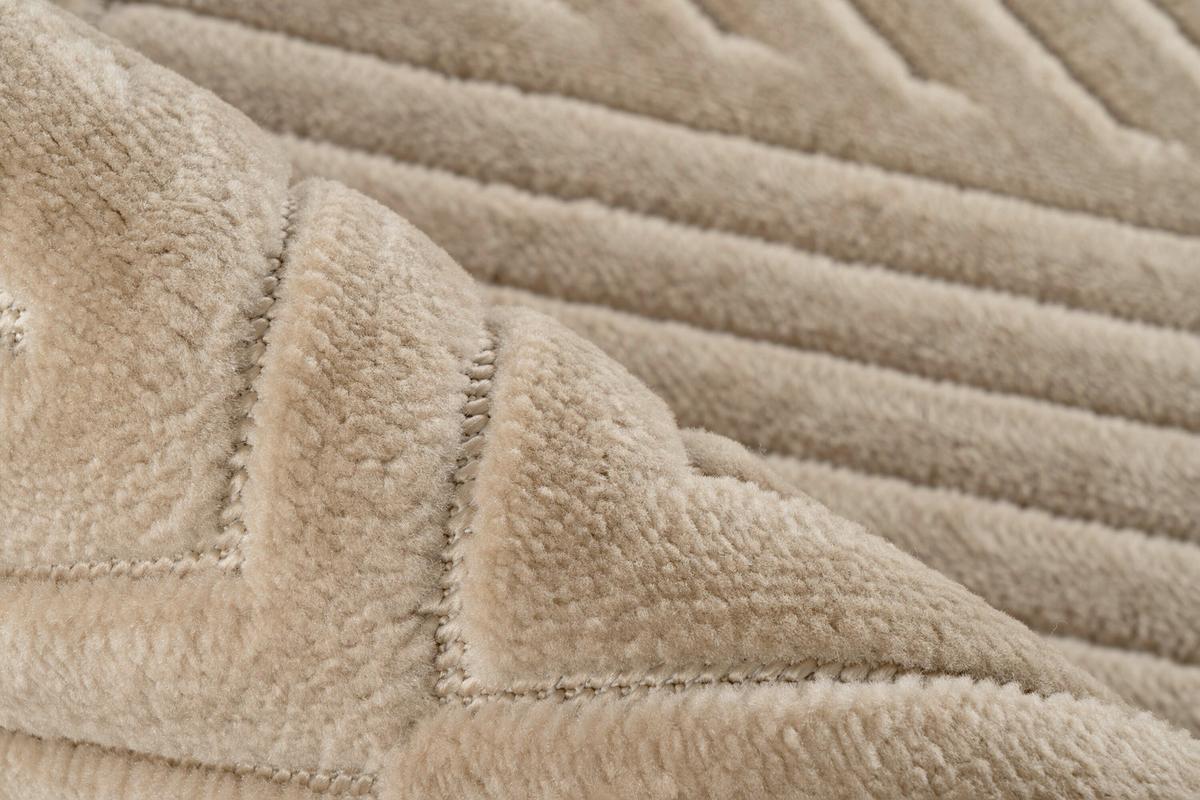 Flachwebteppich B/L: ca. 160x230 cm, Beige - Beige, Basics, Textil (160/230cm) - Kayoom
