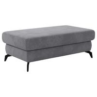 Hocker Bolero Grau, 121x45x67 cm - Schwarz/Grau, KONVENTIONELL, Textil (121/45/67cm) - Sit & More