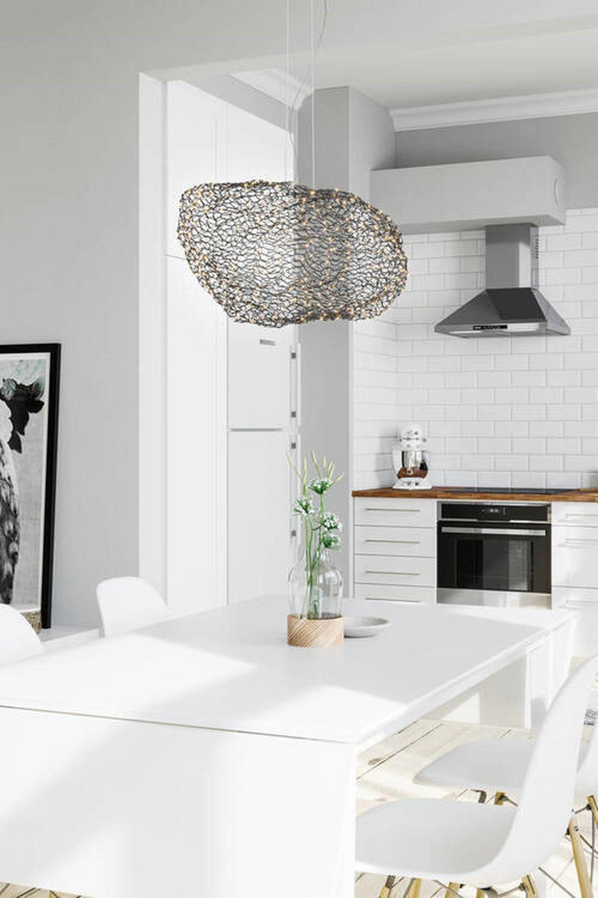 Hängeleuchte Hayden H: 27 cm 1-Flammig - Schwarz, Design, Metall (40/27/76cm) - By Rydéns