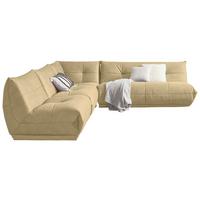 Ecksofa Giselle Beige S: 315x285 cm - Beige, Trend, Textil (315/285cm) - Livetastic