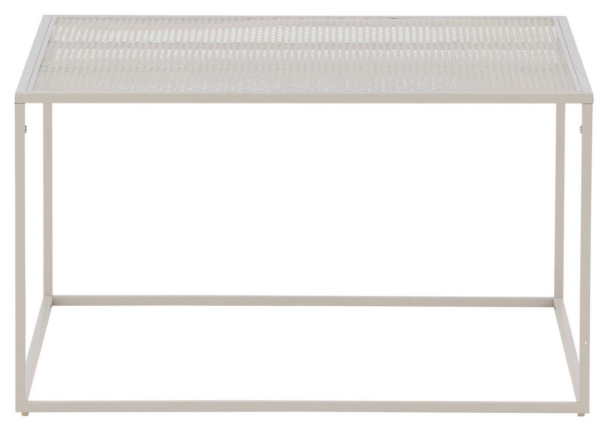 Couchtisch Netz - Beige, Design, Metall (80/80/45cm) - Livetastic