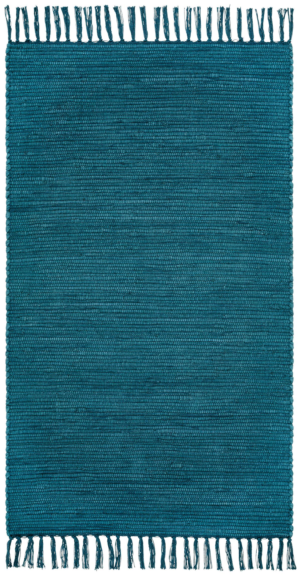 Kézi Szövésű Szőnyeg Kb. 70/120cm - kék, Modern, textil (70/120cm) - James Wood