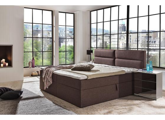 Boxspringbett mit Topper & Bettkasten 195x220cm Mercura - Braun, MODERN, Holzwerkstoff/Textil (180/200cm) Boxspringbett mit Topper & Bettkasten 195x220cm Mercura - Braun, MODERN, Holzwerkstoff/Textil (180/200cm)