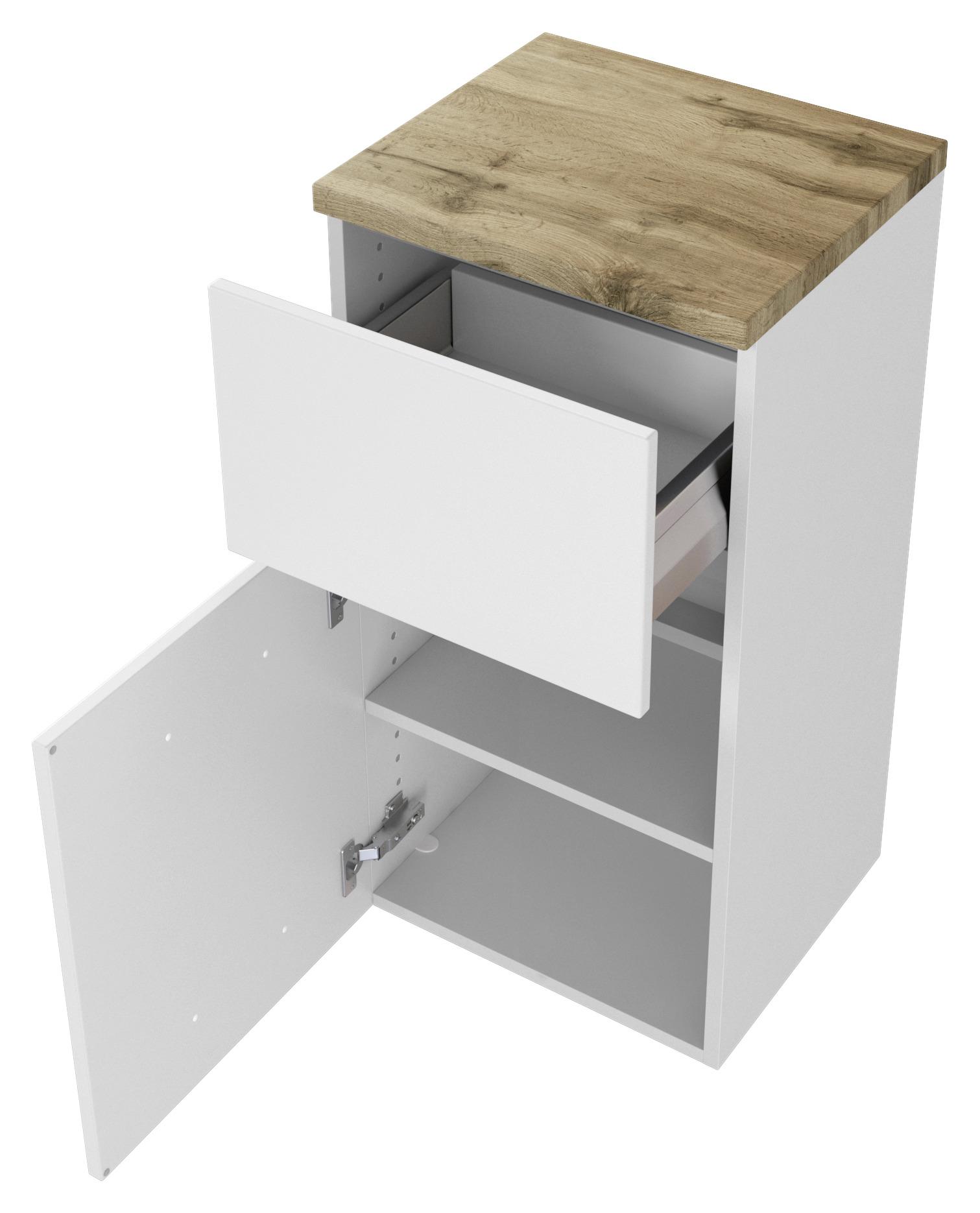 Unterschrank mit Soft-Close Pienza B: 40cm Weiß