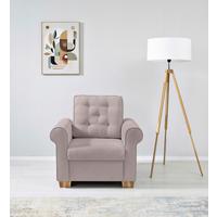 Sessel Arles, Taupe 1 B: 93 Cm - Taupe/Buchefarben, Design, Textil (93/89/82cm) - MID.YOU