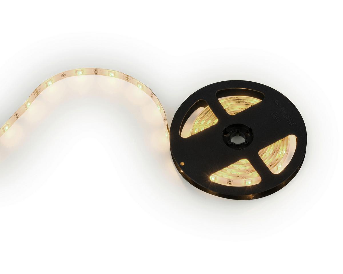 LED páska Karl, dĺžka: 500cm - bílá/vícebarevná, Romantický / Rustikální, plast (500cm) - Mömax