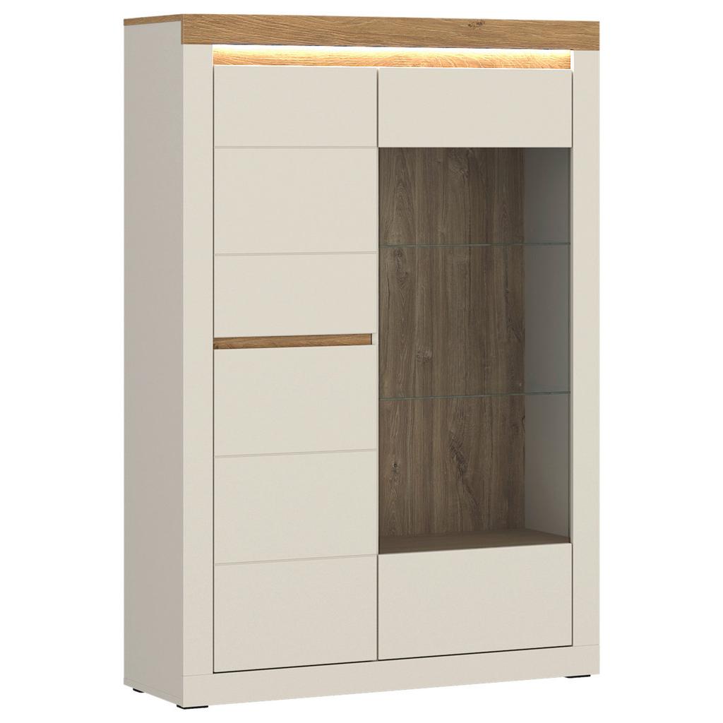 Vitrine NAXXAR Eichefarben/Kaschmir B: 104,2
