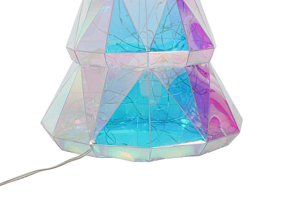 Led-dekoleuchte Sandro - Transparent, MODERN, Kunststoff (19/38cm) - Luca Bessoni