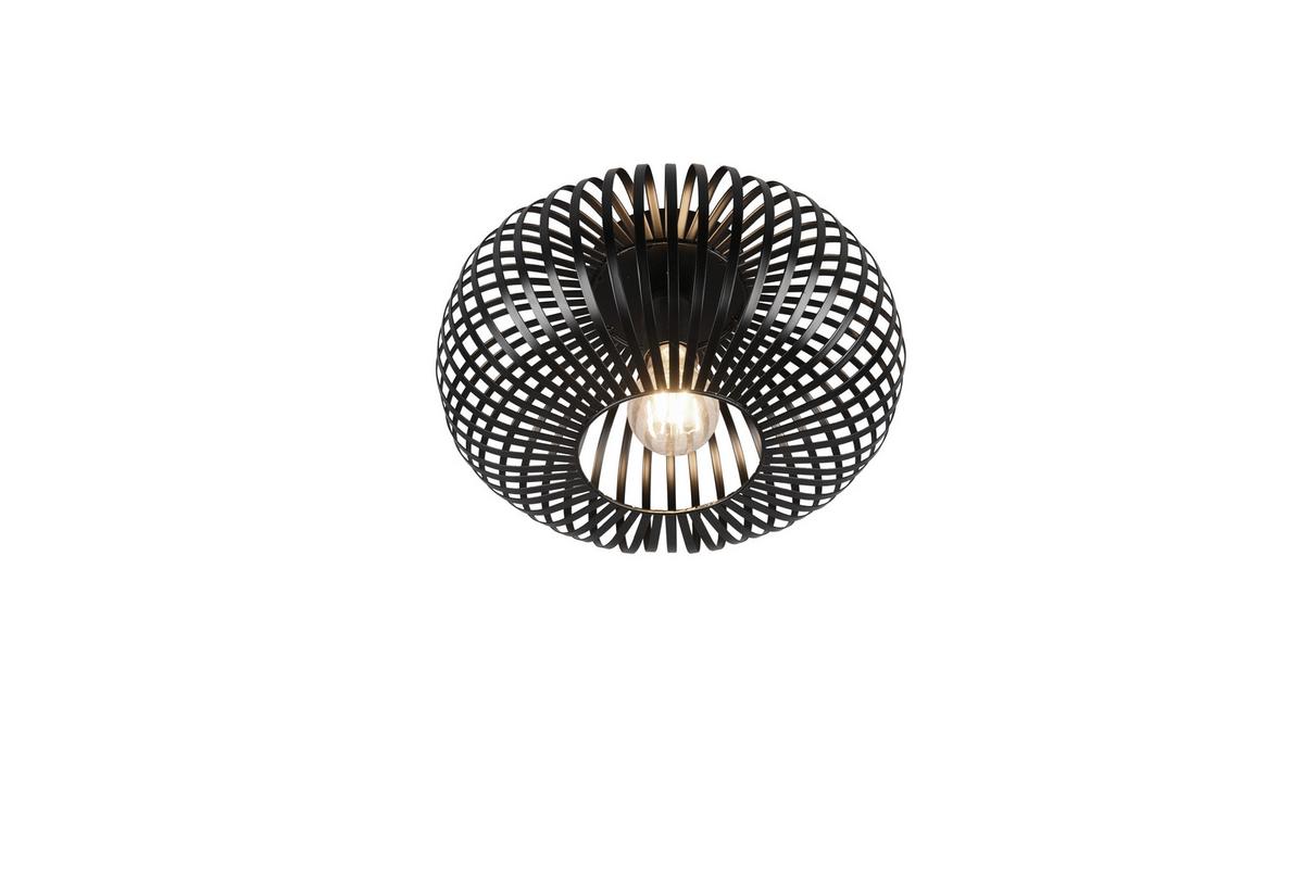 Deckenleuchte Ø 30 Cm 1-Flammig Mit Metallschirm - Schwarz, Design, Metall (30/18cm) - Trio Leuchten