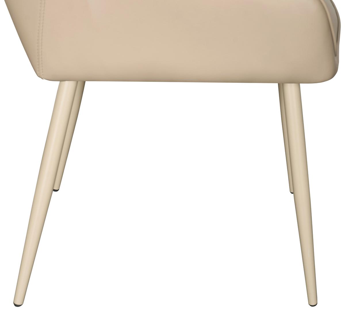 Armlehnstuhl Sevilla Khaki B: 56 cm - Khaki, MODERN, Textil/Metall (56/82/61cm) - Livetastic