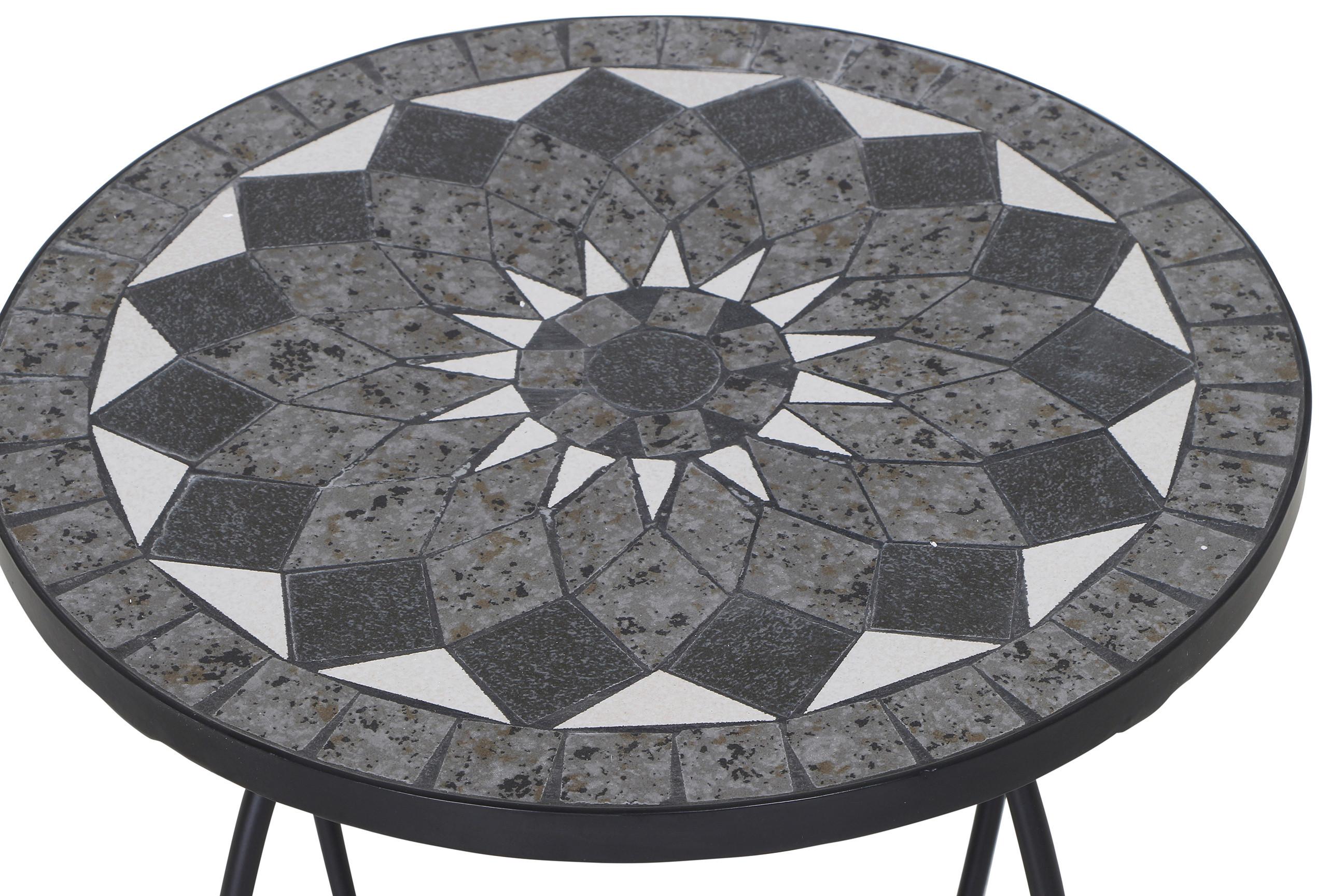 Blumenständer J53794 - Schwarz, KONVENTIONELL, Keramik/Metall (41/41/59cm) - Siena Garden