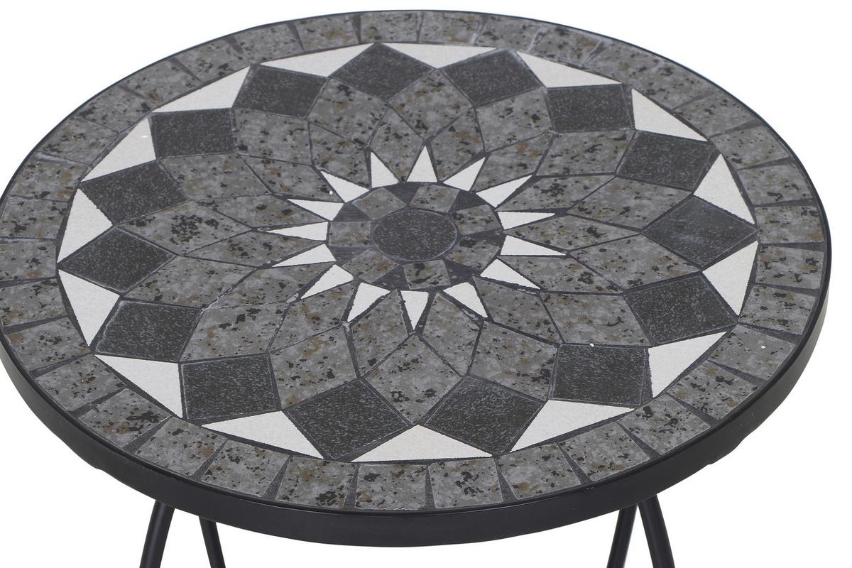 Blumenständer J53794 - Schwarz, KONVENTIONELL, Keramik/Metall (41/41/59cm) - Siena Garden