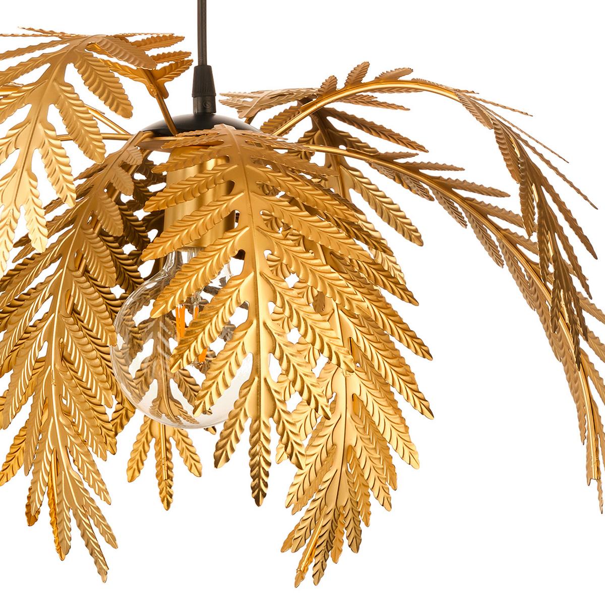 Pendelleuchte Dubai Goldfarben L: 50 Cm 22w - Goldfarben, Basics, Metall (50/50/110cm)