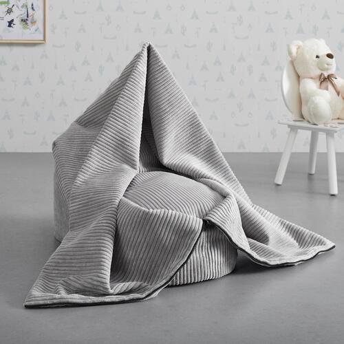 Sedací vak CAPRI světlá šedá - světle šedá, Moderní, textil (45/50/80cm)