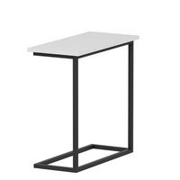 Beistelltisch Narin Weiß B: 64 cm - Schwarz/Weiß, Design, Holzwerkstoff/Metall (64/30/62cm) - Livetastic