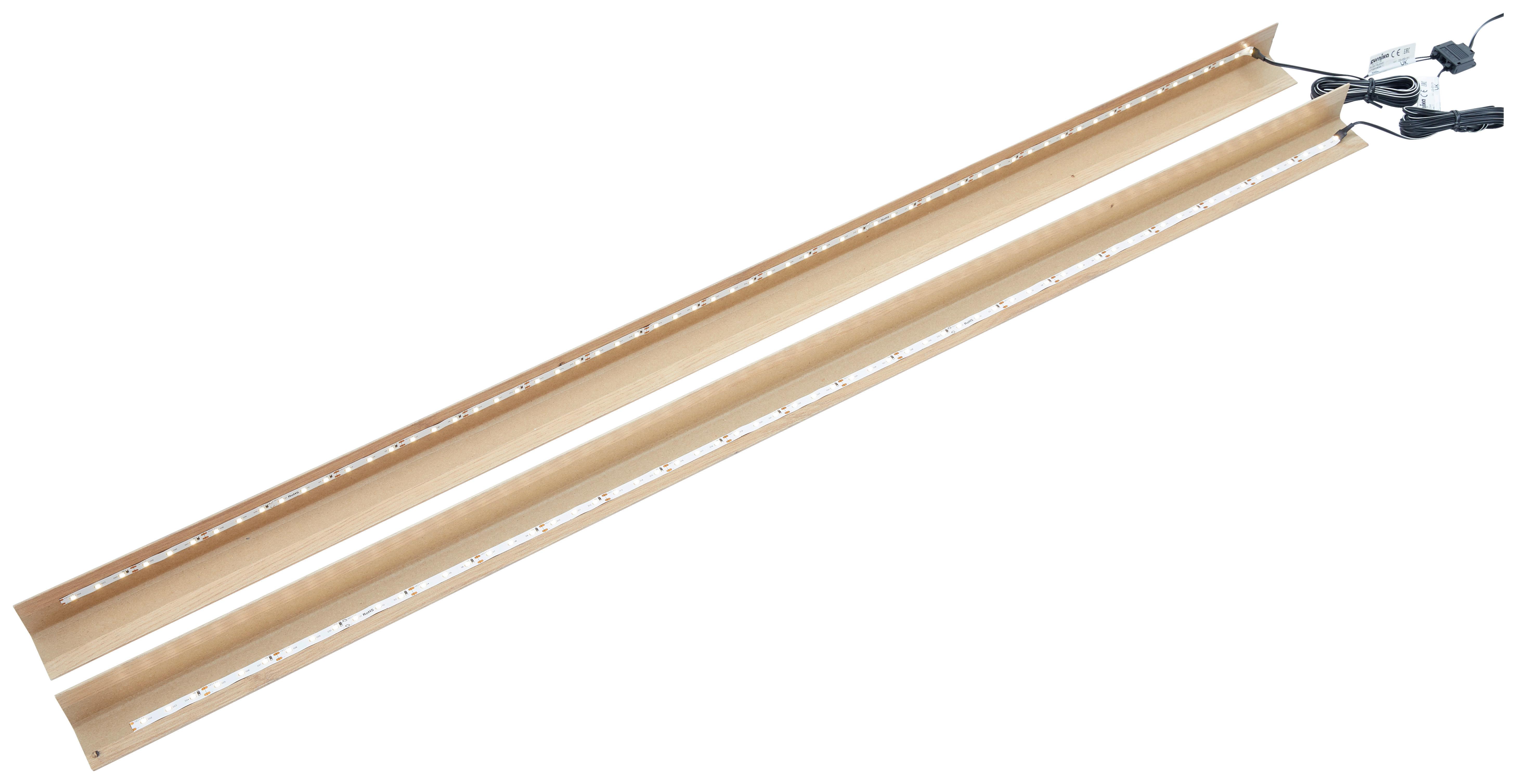 LED-Strip Kansas - Schwarz/Weiß, KONVENTIONELL, Kunststoff (109cm) - Livetastic