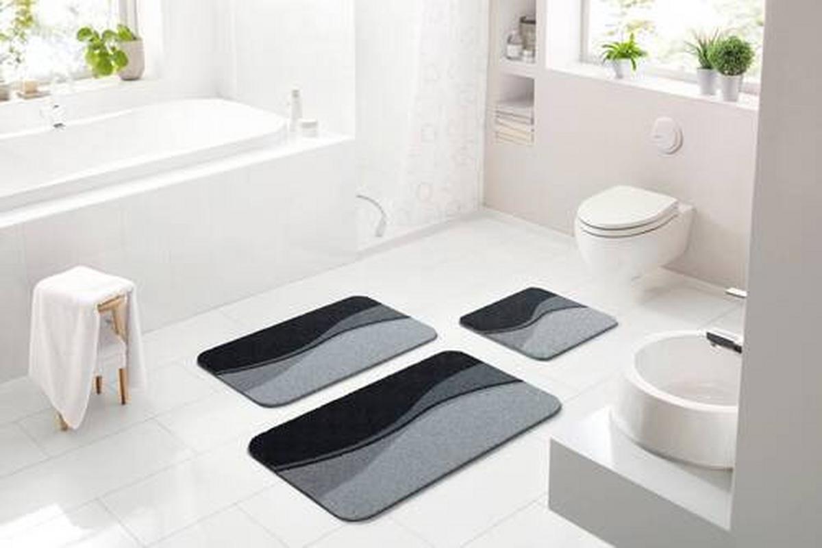 Bidet-vorleger Flash - Anthrazit, Basics, Textil (40/50cm) - Grund