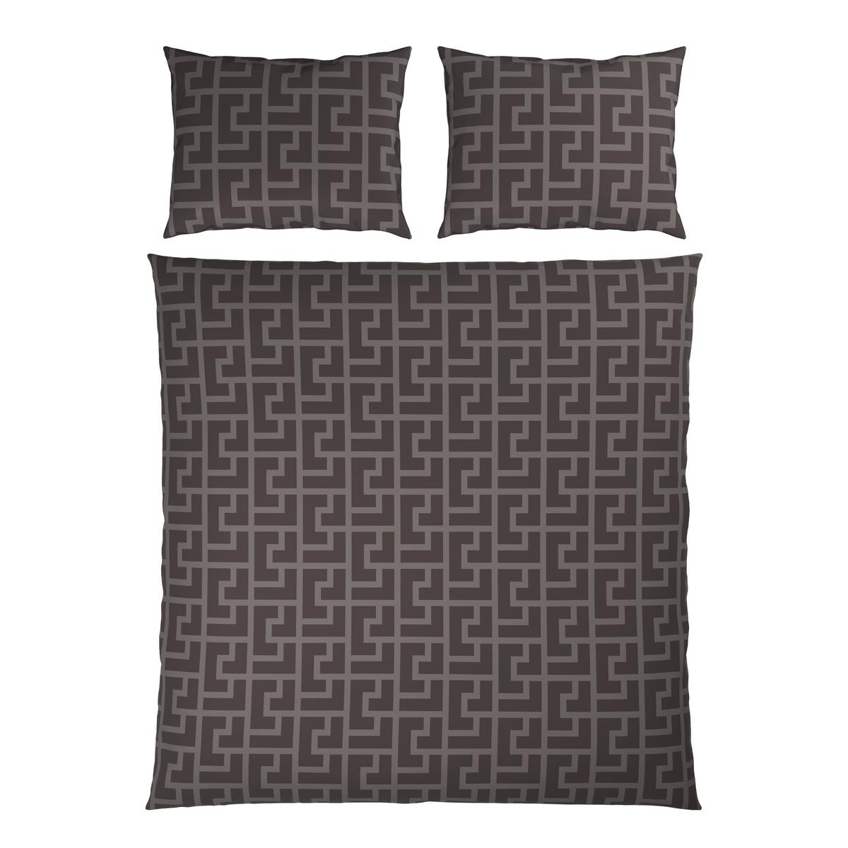 POVLEČENÍ MÄANDER XXL - šedavě hnědá, Romantický / Rustikální, textil (200/220cm) - Mömax