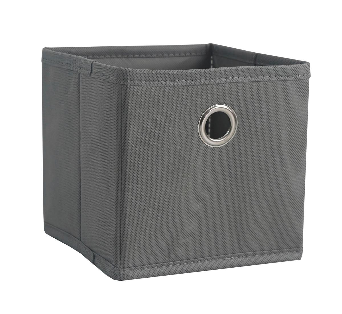Skladací box PHOEBE -EXT- - sivá, Konventionell, kartón/kov (15/15/15cm) - Based
