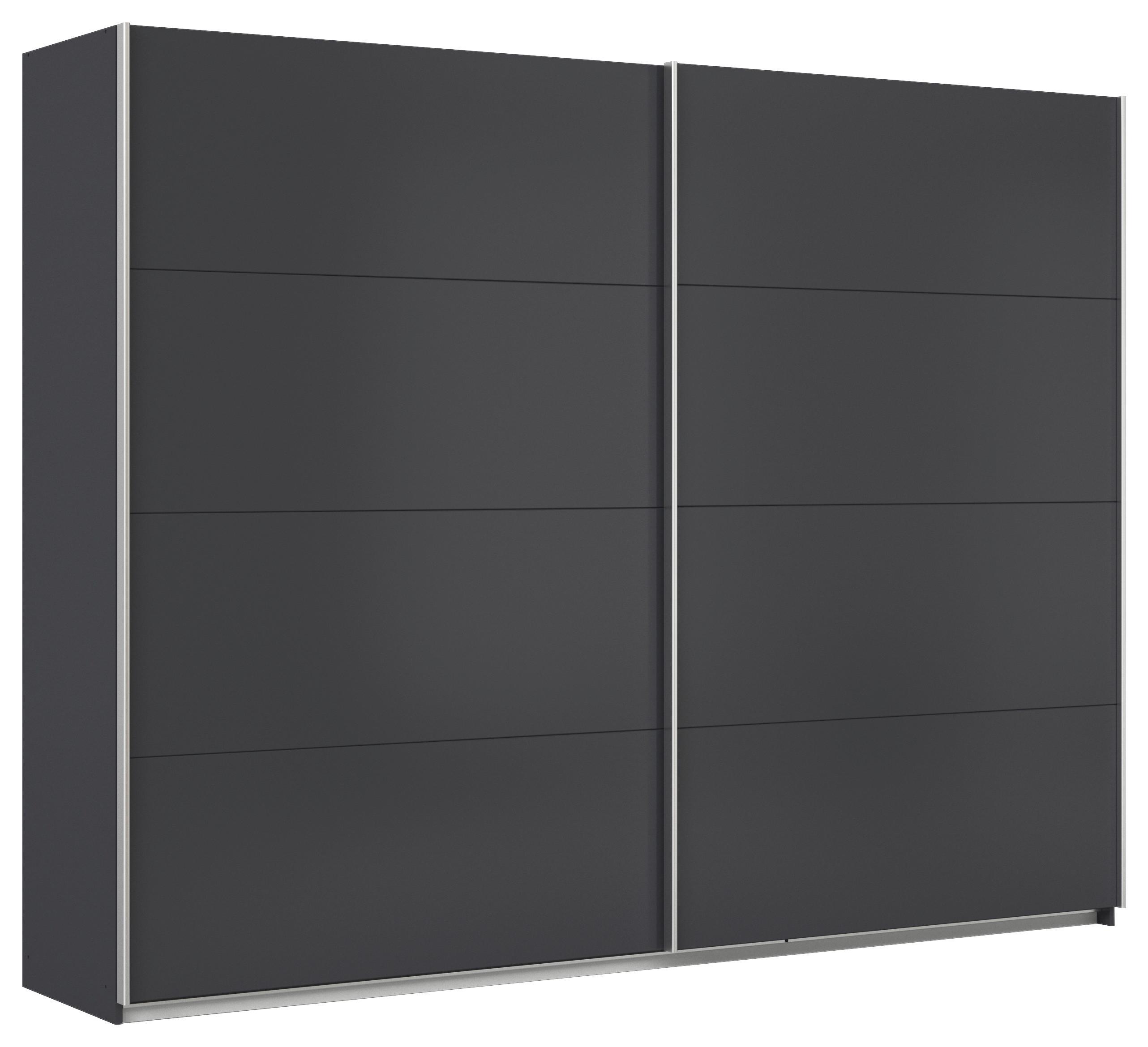 Schwebetürenschrank Feldkirch 271 Normalhöhe - Anthrazit, MODERN, Holzwerkstoff (271/210/62cm)