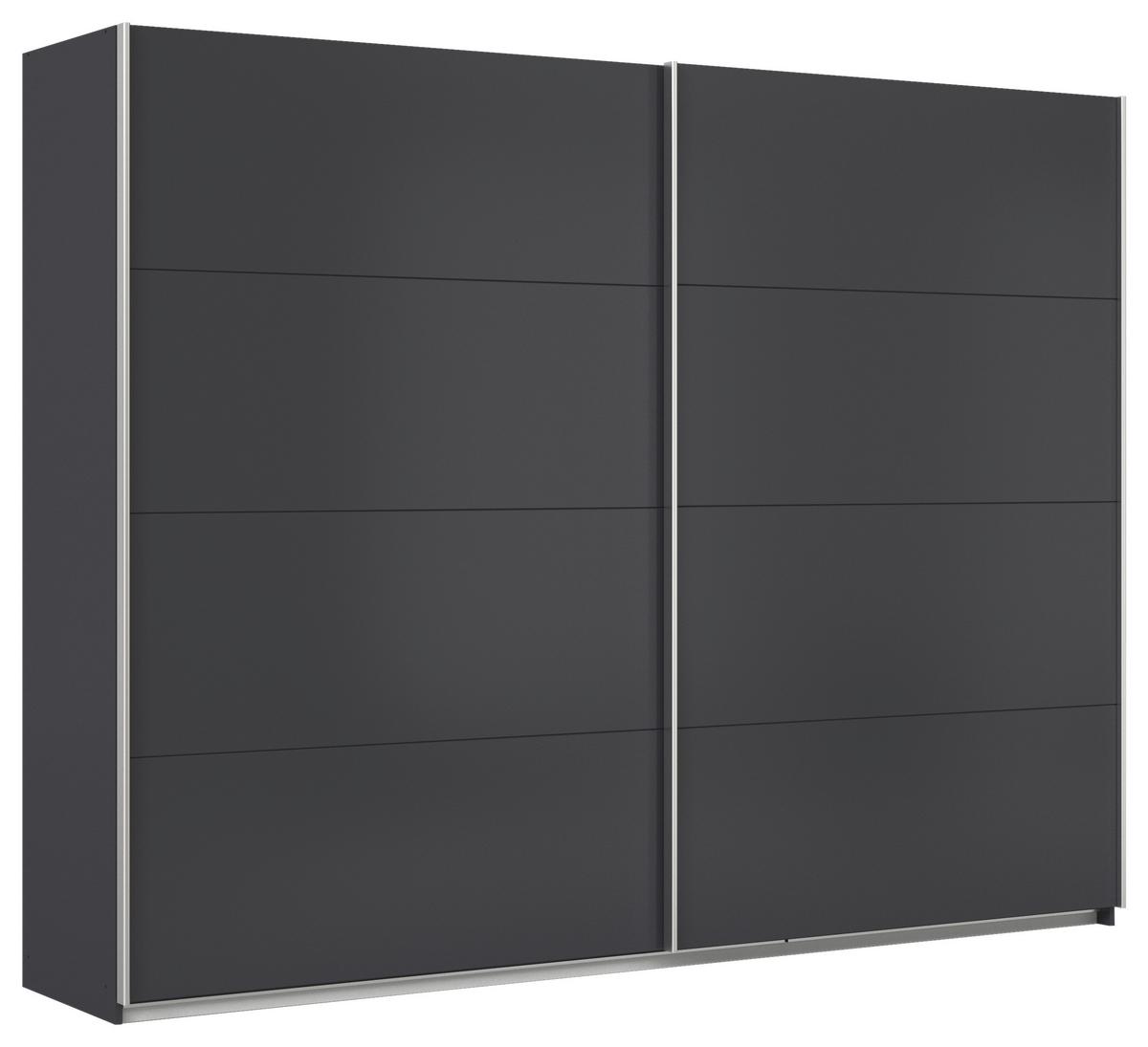 Schwebetürenschrank Feldkirch 271 Normalhöhe - Anthrazit, MODERN, Holzwerkstoff (271/210/62cm)