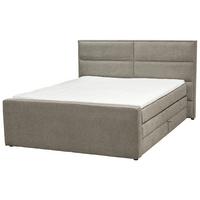 Boxspringbett Mit Topper+ Stauraum 180x200 Cm Beletto - Beige/Schwarz, Basics, Textil (180/200cm) - Livetastic