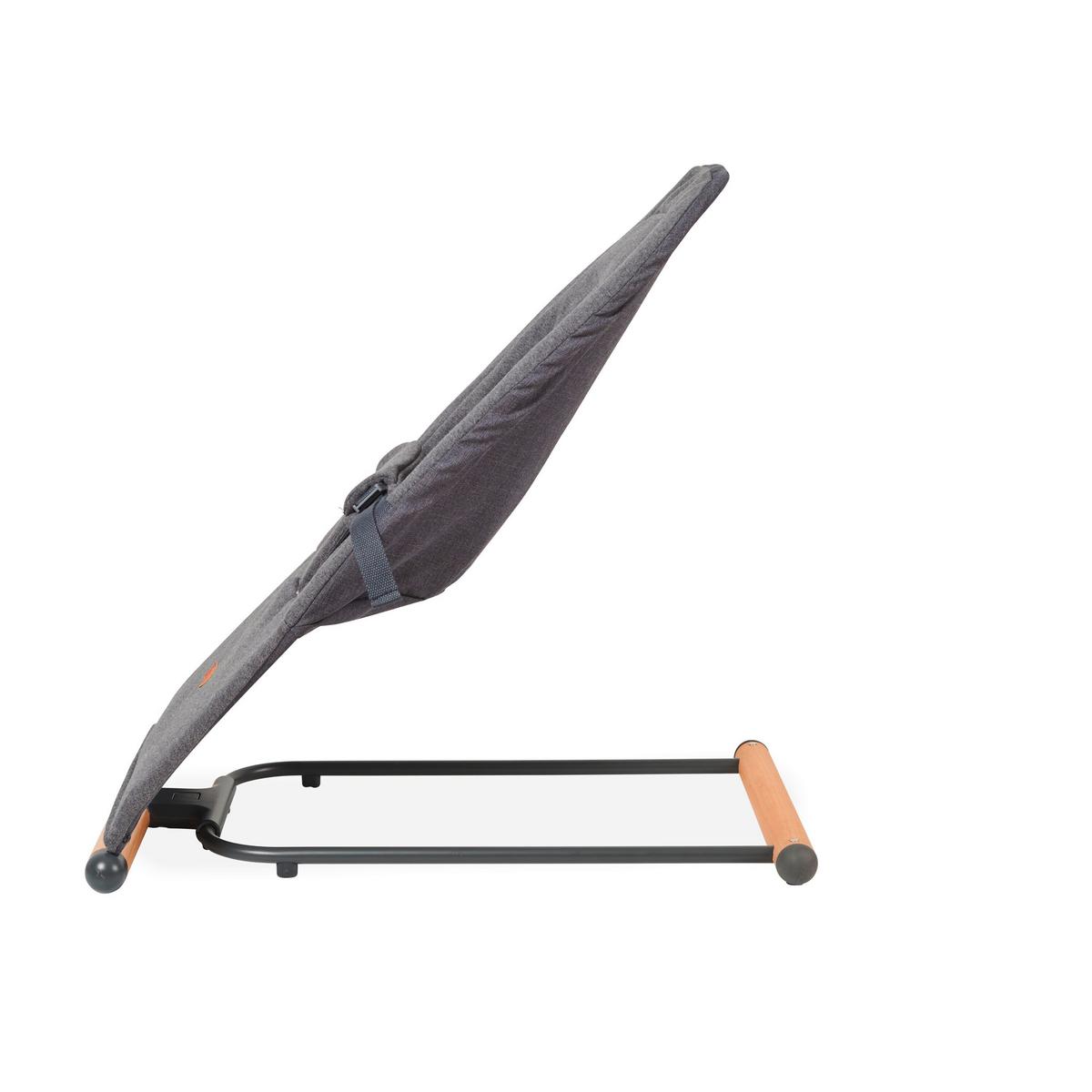 Schaukelwippe Evolux Anthrazit, B: 64 cm - Anthrazit, KONVENTIONELL, Holz/Textil (64/47/65,5cm) - Childhome