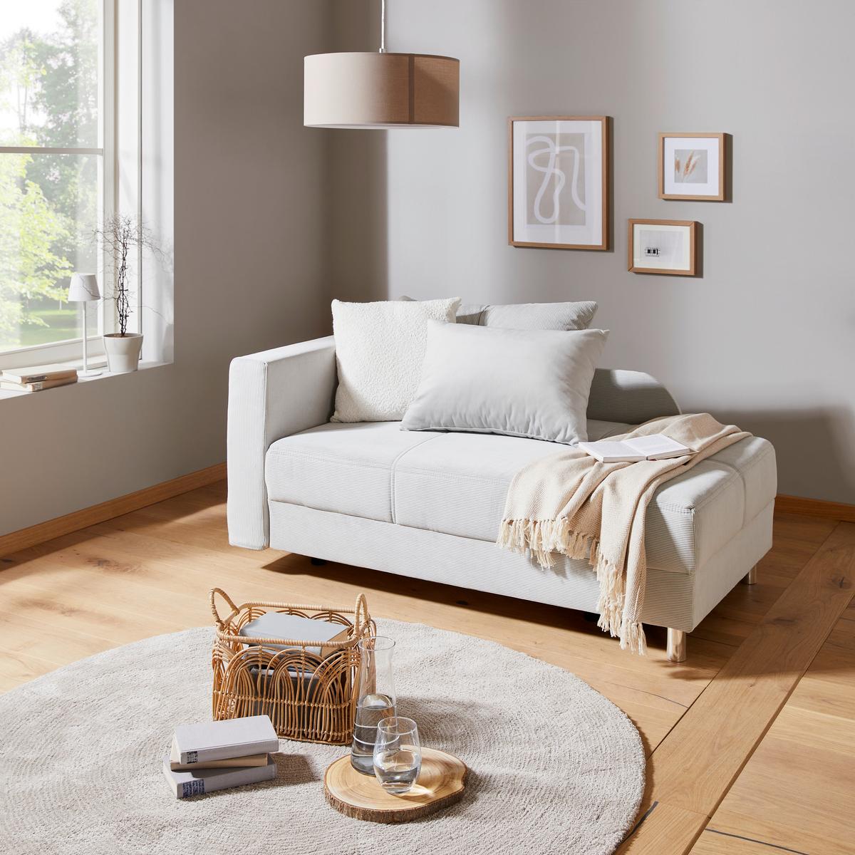 Rekamié NOVA - világosszürke, Basics, textil/fa (82/66-82/145cm) - Ondega