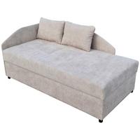 Kárpitozott Heverő Marbella 100/200 Cm - fekete/fehér, Konventionell, textil (207/107/90cm)