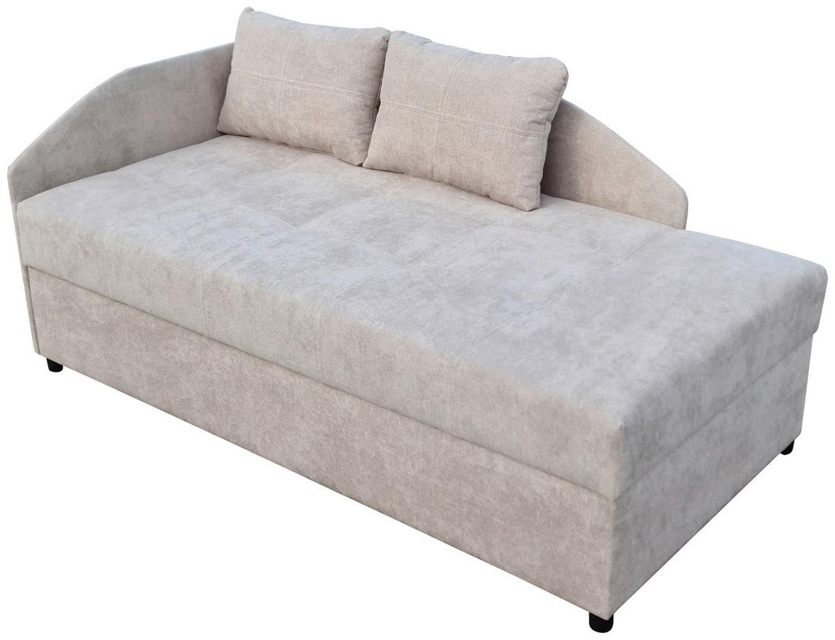 Kárpitozott Heverő Marbella 100/200 Cm - fekete/fehér, Konventionell, textil (207/107/90cm)