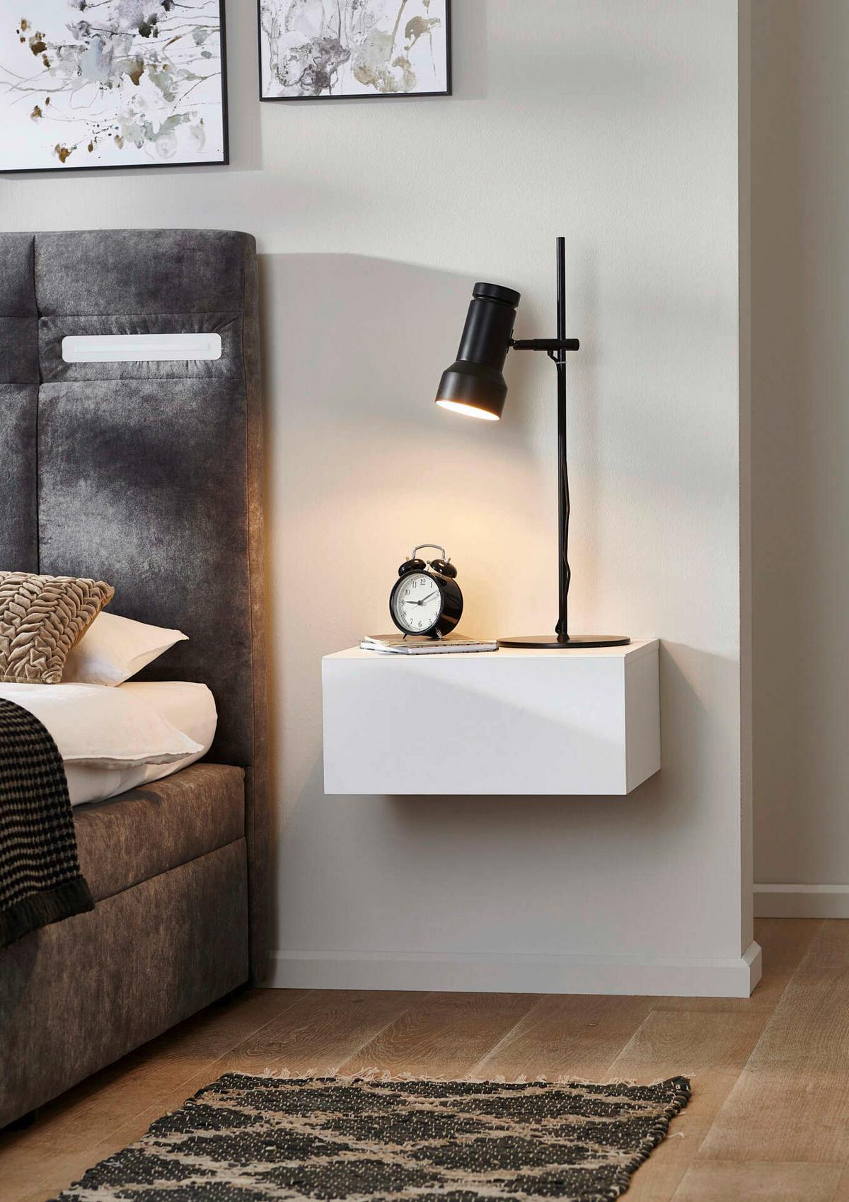 Nachttisch Faro, Weiß B: 44 Cm - Weiß, MODERN, Holzwerkstoff (44/21/40cm) - MID.YOU