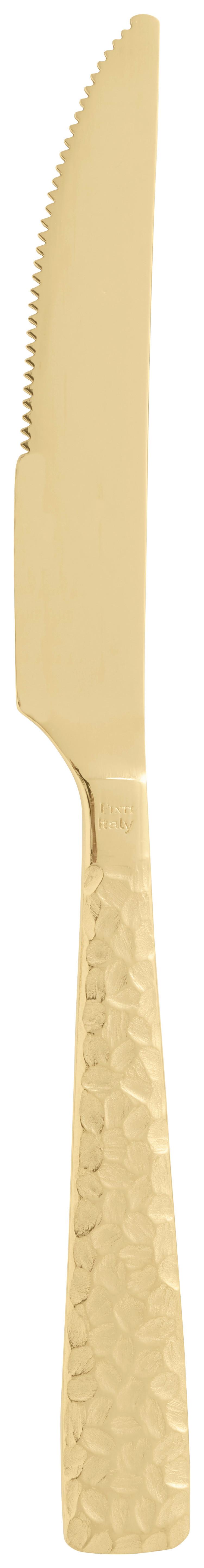 Nůž Gold - barvy zlata, Moderní, kov (22cm)